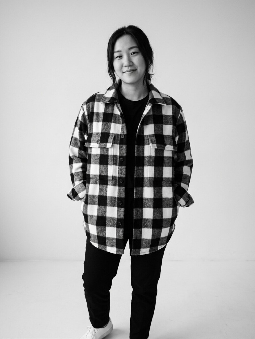 GAP Wool Plaid Shacket M